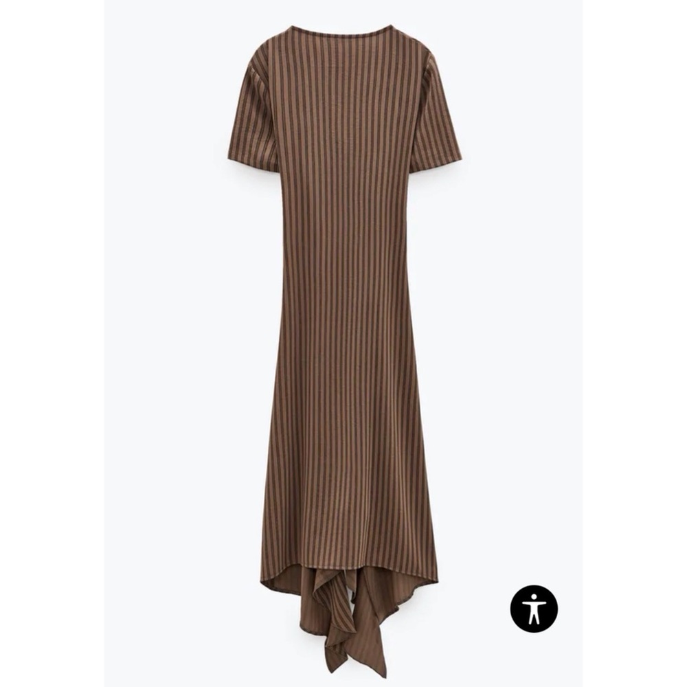 ZARA Ruffled Ruched Dress - Picture 5 of 6